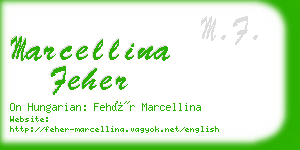 marcellina feher business card